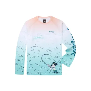 Columbia x Disney PFG T Shirt Men's Pink Blue