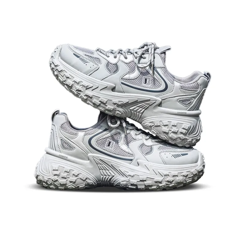 Hong Kong Meng Slip Resistant Breathable Height Increasing Low Top Chunky Sneakers Men's-10