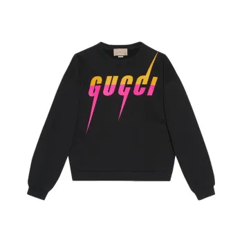 GUCCI Blade Logo print Cotton Sweatshirt