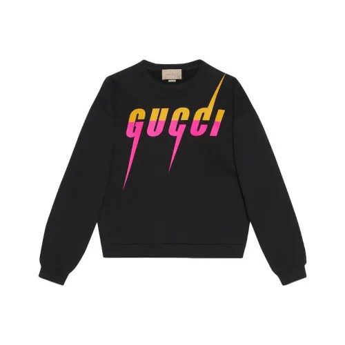 GUCCI Blade Logo print Cotton Sweatshirt