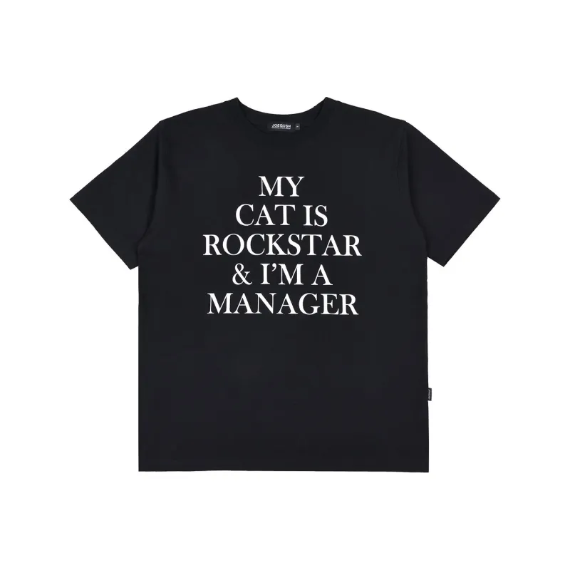 JOEGUSH Big Font Rockstar T-shirt T-Shirt Unisex BLACK/Black-0