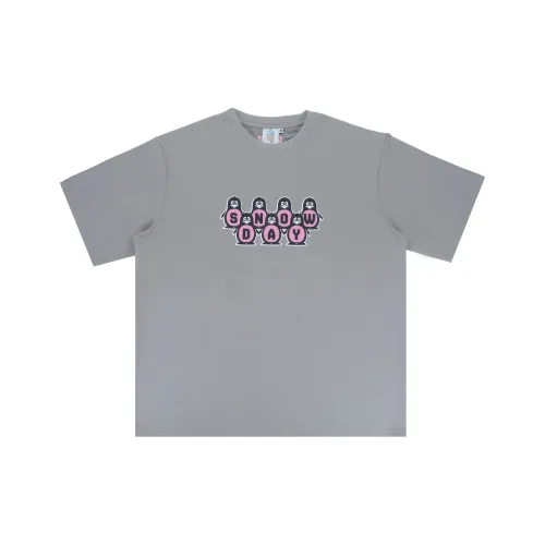 Snowday T Shirts Unisex Gray