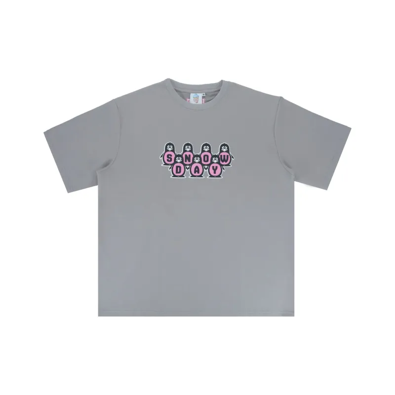 Snowday T Shirts Unisex Gray-0