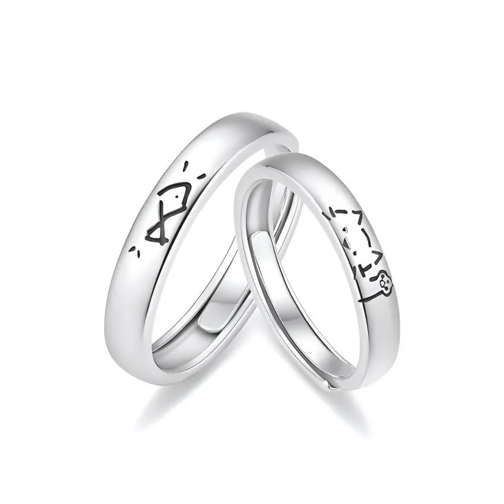 JOLLY NOTE Sterling Silver Rings Unisex-0