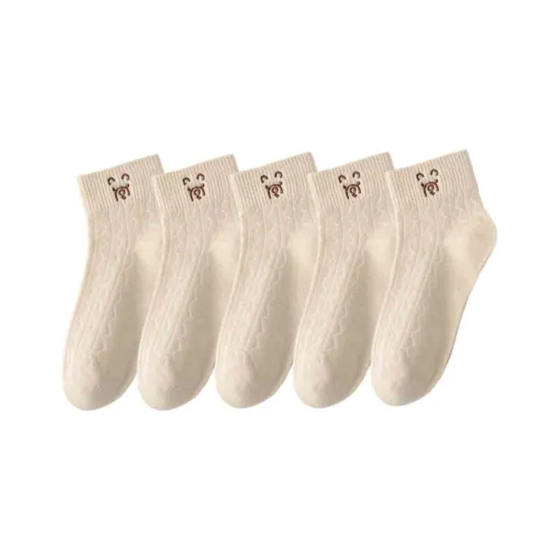 MIIOW Mid Calf Socks Women's 5 Pack-38