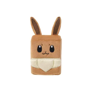 POKEMON Collectible Trading PTCG Zhu, Purple Plush Card Storage Box Combo, Eevee Card Accessories Whole Packaging