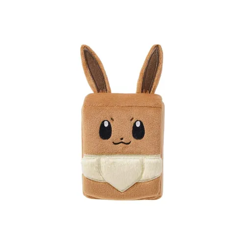 POKEMON Collectible Trading PTCG Zhu, Purple Plush Card Storage Box Combo, Eevee Card Accessories Whole Packaging