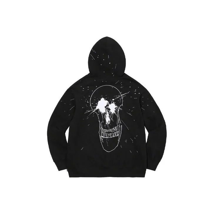 Supreme Ralph Steadman Skull Hooded Sweatshirt-0
