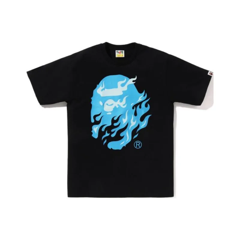 A BATHING APE Flame Ape Head Tee-1