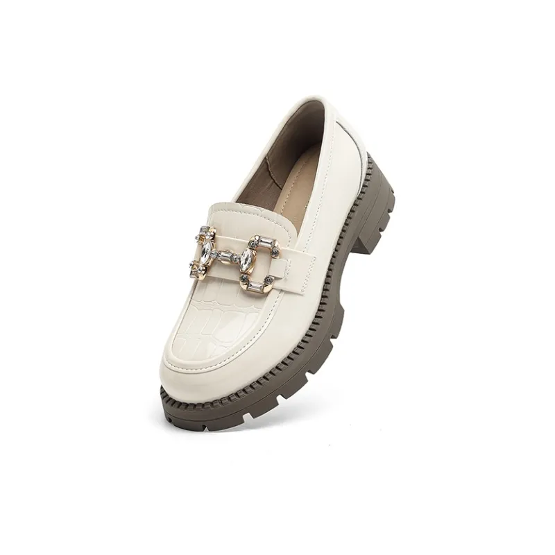 DAPHNE Loafers Women's Black/Beige-9