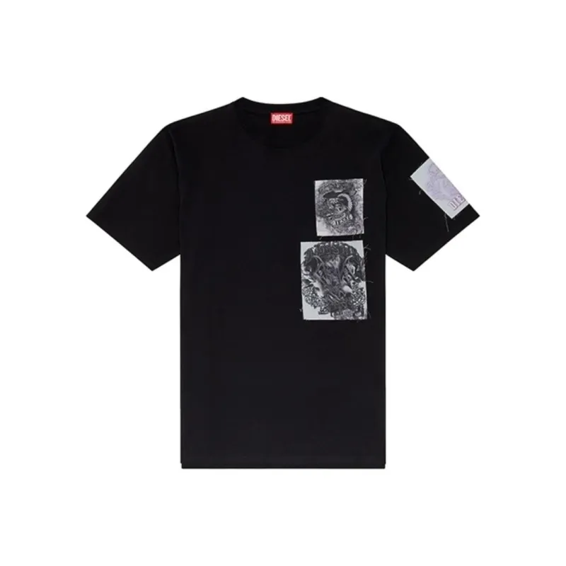 DIESEL T Boxt Slits Q10 T Shirt-0
