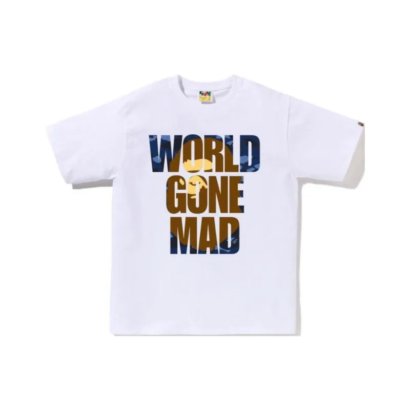 A BATHING APE Color Camo Wgm Ape Head Overlap Tee-1