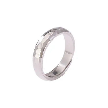 Old Qingyun Silver Building 999 Fine Silver Rings Unisex-4