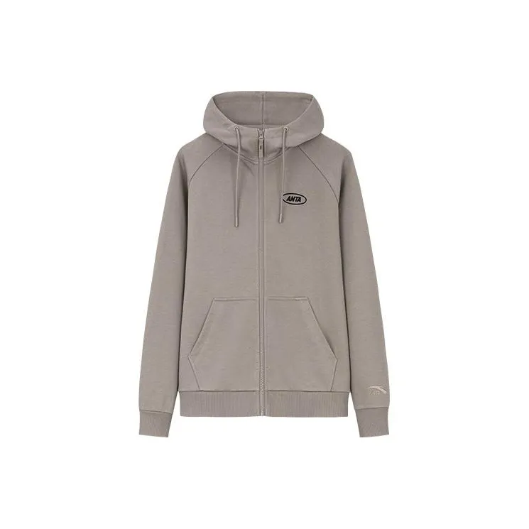 Anta Life Collection Sports Life Collection Sweatshirt Unisex Linen Gray-0