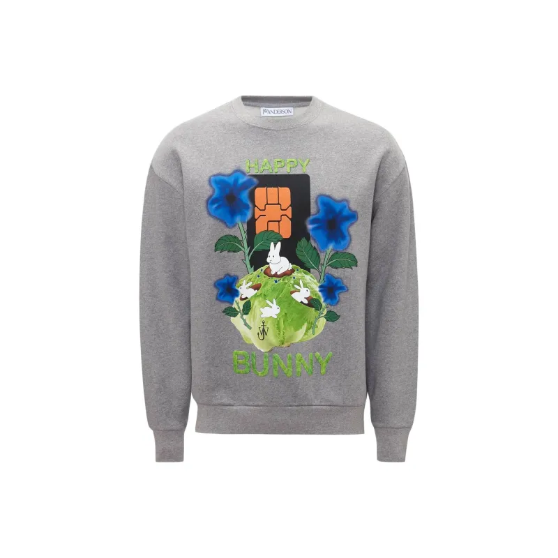 JW Anderson Sweatshirts Unisex Gray-0