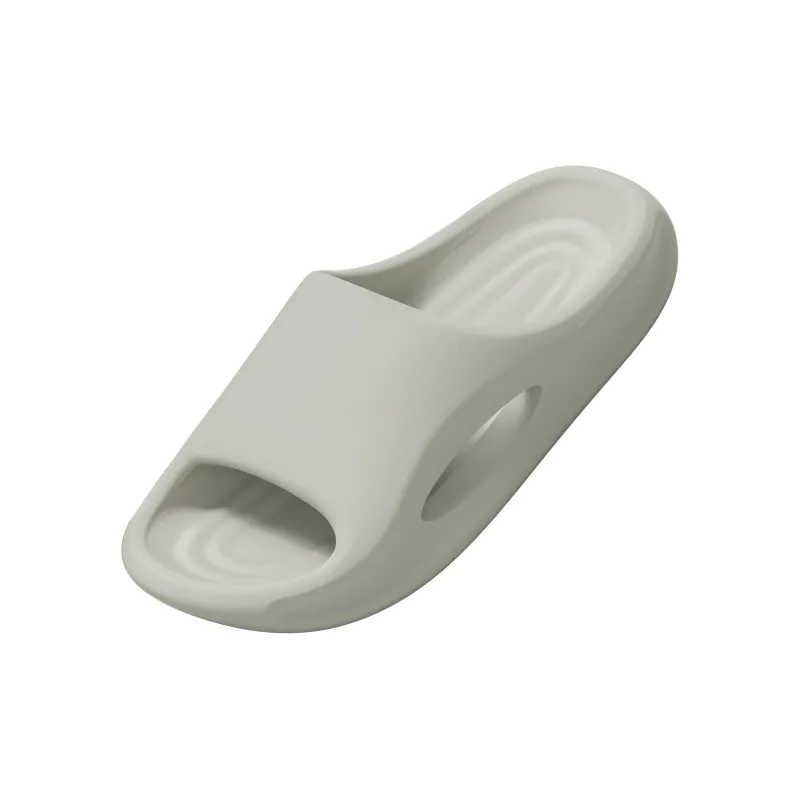 JINGEYU Side Hole Slide Slipper With Squashy And Bouncy Feeling For Indoor Home Use, Thick Bottom Bathroom Slippers-7