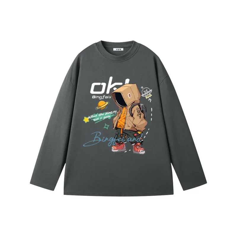 Ice Flying T Shirt Spring And Fall Unisex-8