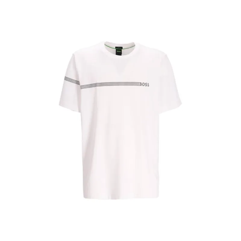 HUGO BOSS Logo Printed Crewneck T Shirt-0