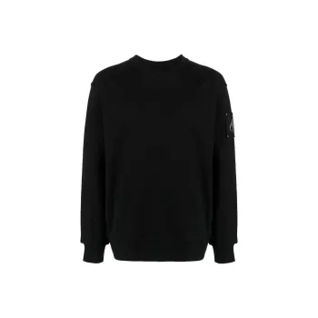 Moose Knuckles Logo Plaque Crewneck Sweatshirt