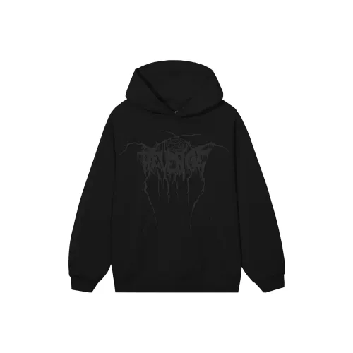 Revenge THRONE HOODIE BLACK Sweatshirt Unisex Black