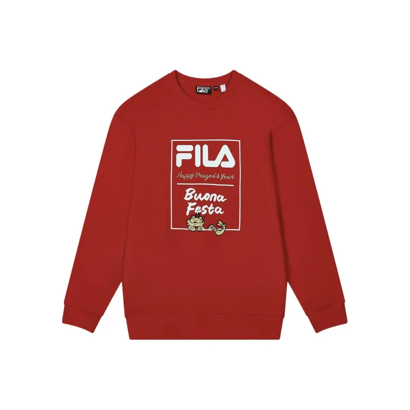 FILA Dragon Series Sweatshirt Unisex Legend Red-0