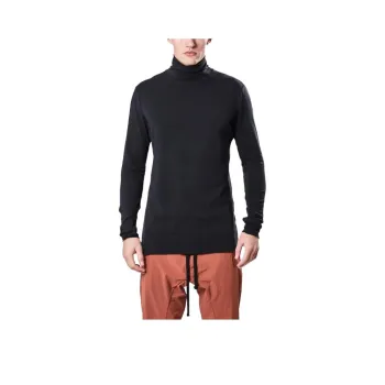 Thom Krom Contrast stitching High neck T shirt