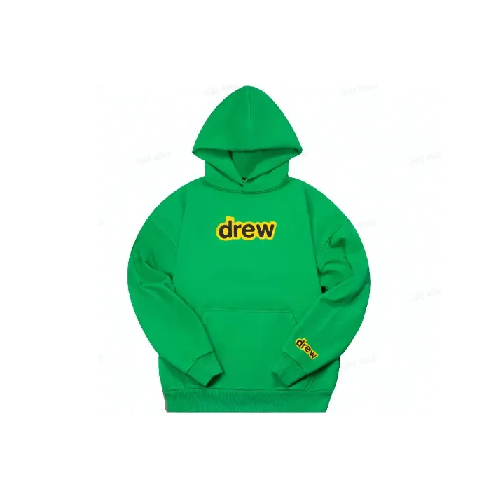 Drew House Letter Logo Series Sweatshirts Unisex Green-0