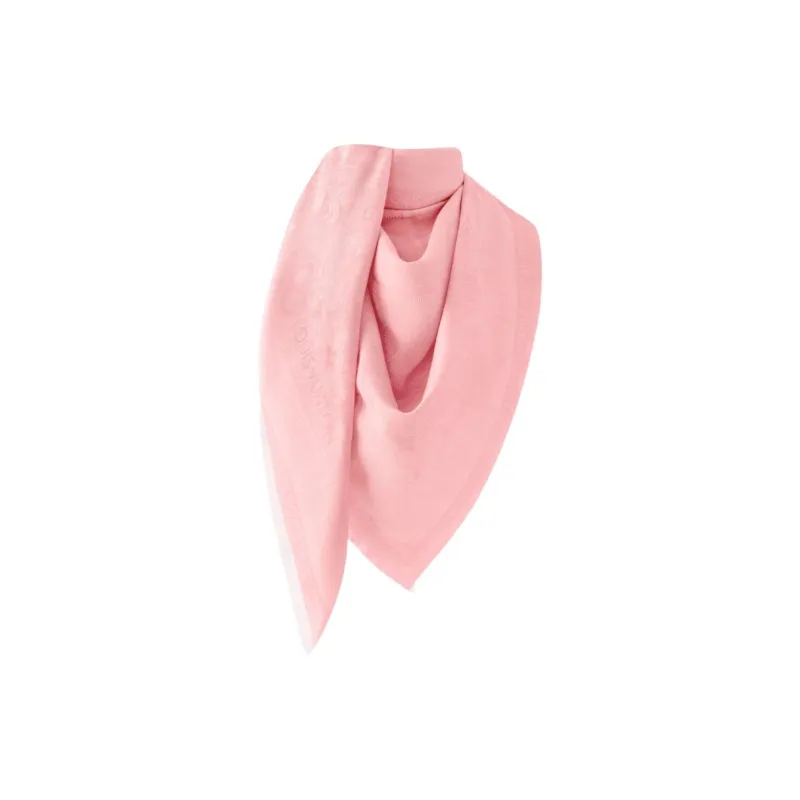 LOUIS VUITTON Sheep Wool Shawls Women's Pink-1