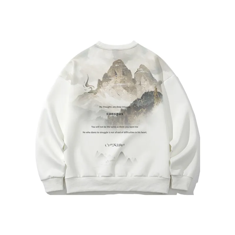 SANSYAS Sweatshirt Unisex White-0