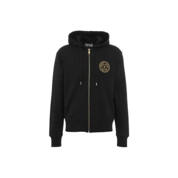 VERSACE Zip Up Drawstring Hoodie
