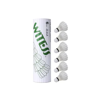 WITESS 6 Pack Goose Feather Training Competition Specialized Shuttlecocks