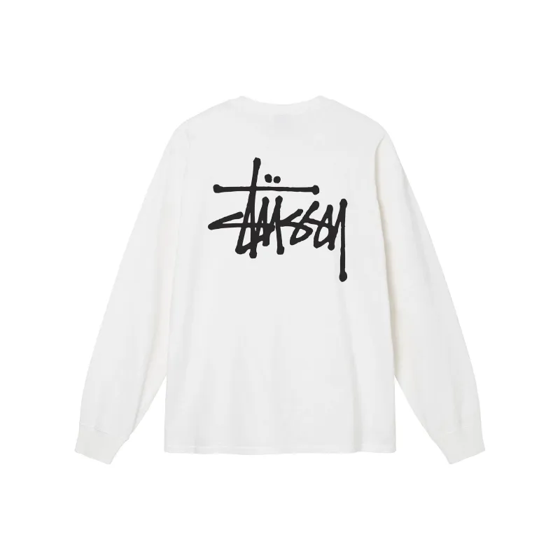 Stussy Basic Pigment Dyed Long Sleeve Tee-2