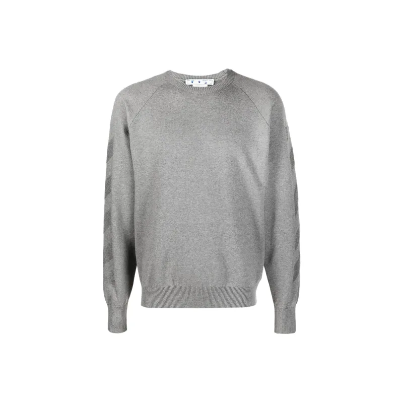 OFF WHITE Diag Sweat It Knit Crewneck-0
