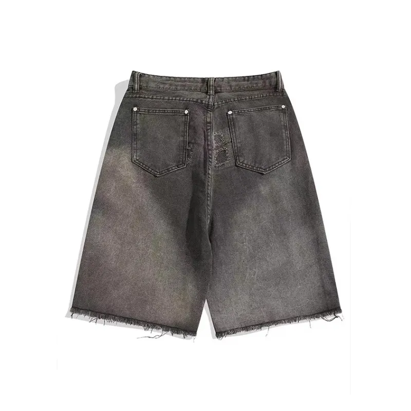 Universal Templates Denim Shorts Unisex Black-1