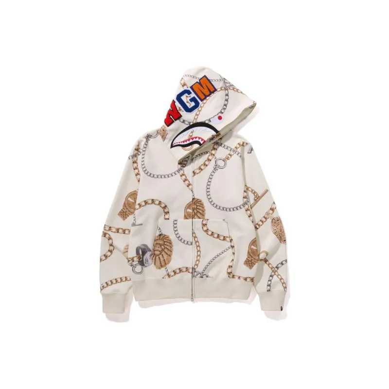 Bape Jewels Shark Full Zip Hoodie-2