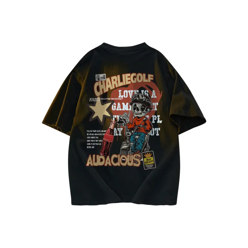 CHARLIE GOLF T Shirt Unisex Black-0