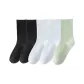Black, White, Light Green