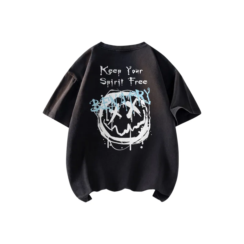 BENATRY T-Shirt Unisex Black Gray Color-0