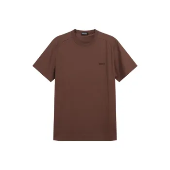 Ermenegildo Zegna Logo embroidered T shirt