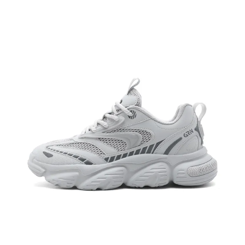 K bird Cushioning Anti Slip Wear Resistant Breathable Lightweight Height Increasing Low Top Chunky Sneakers Men's-6