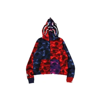 A BATHING APE Mix Camo Shark Hoodie