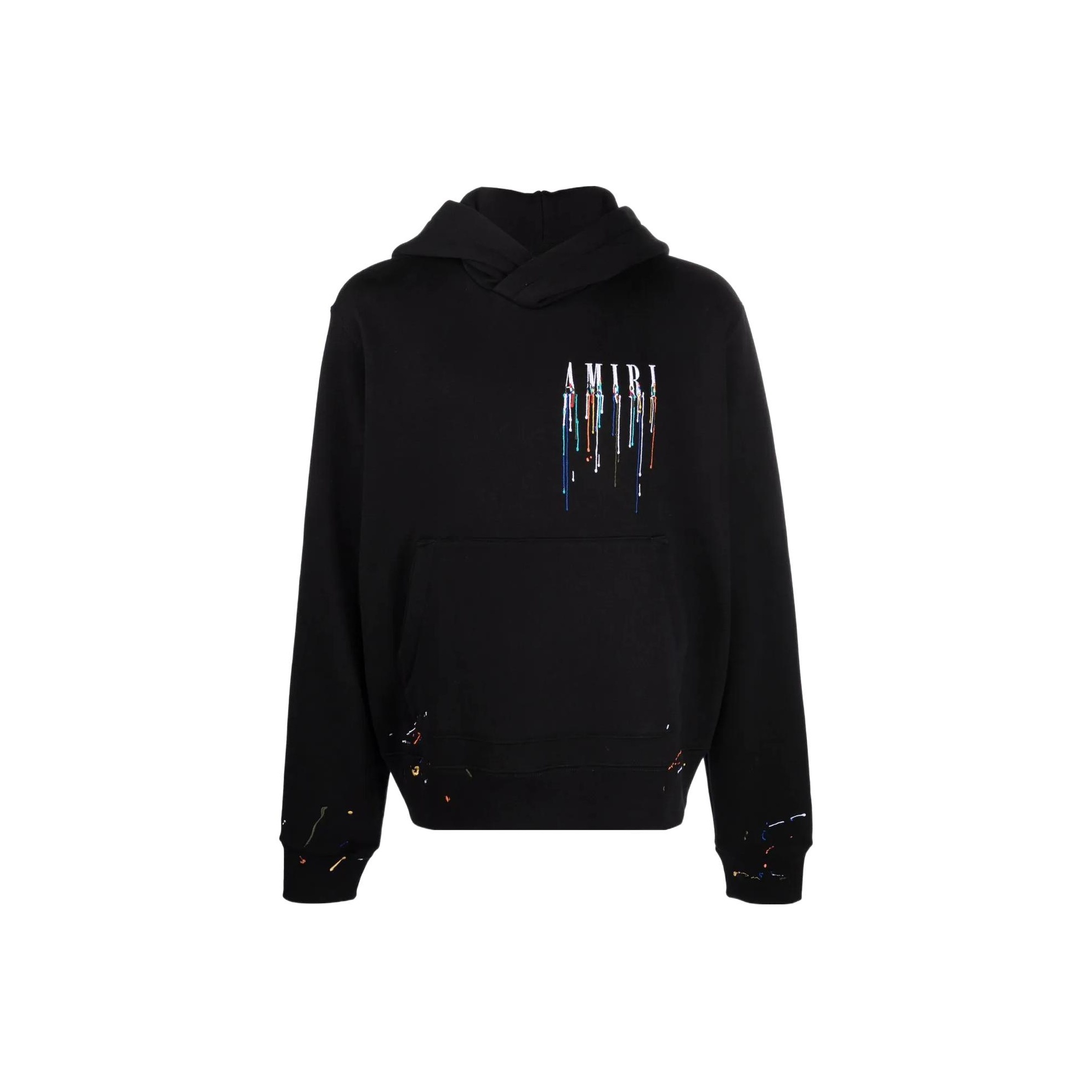 AMIRI Embroidered Paint Drip Core Logo Hoodie M - POIZON