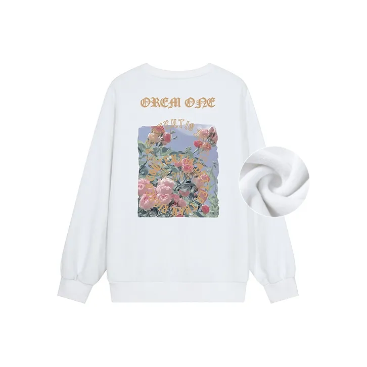 OREM ONE Crew Neck Loose Fit Sweatshirt Fall Unisex-26