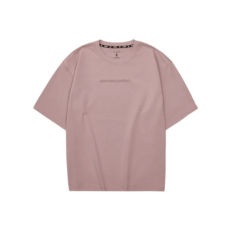 Skechers Sports Life Collection T Shirt Unisex Wooden Rose Pink-0