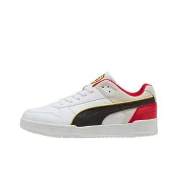 SCUDERIA FERRARI x PUMA RBD Game Anti Slip Wear Resistant Low Top Skateboard Shoes Men's White
