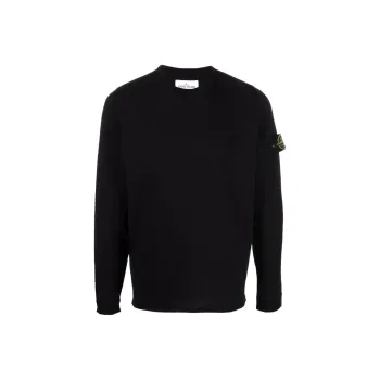 STONE ISLAND Logo patch Crew Neck Jumper