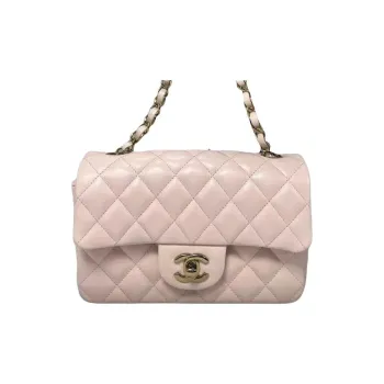 CHANEL Classic Flap CF Logo Crossbody Bag, Shoulder Bag Regular Women's Pink