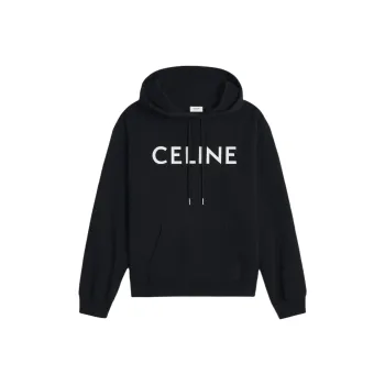CELINE Loose Hoodie In Cotton Fleece