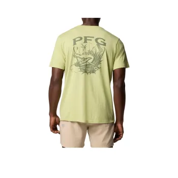 Columbia PFG Uncharted Fishing Collection T-Shirt Men's Pear Heather