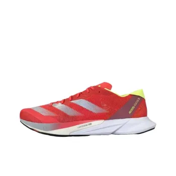 Adidas Adizero Adios 8 Anti Slip Wear Resistant Low Top Running Shoes Men's Red
